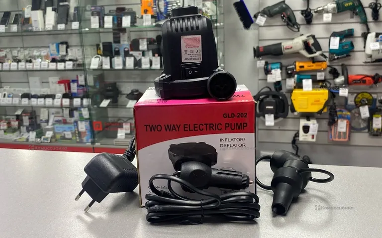 Насос для матраса Two way electric pump GLD-202 ц