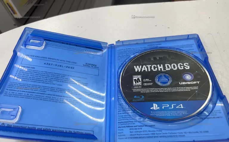 PS4. диск Watch Dogs.