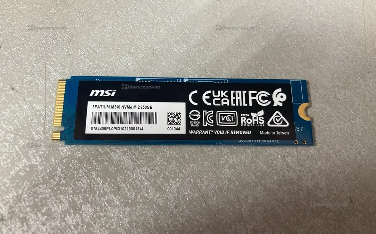 SSD накопитель м2 msi 250gb