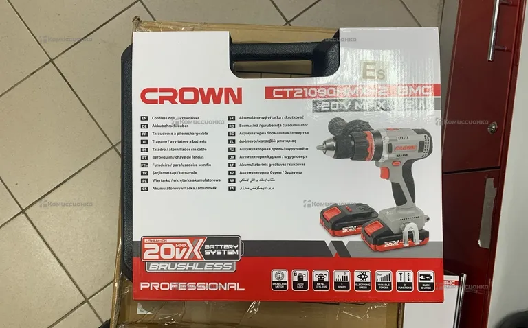 Аккумуляторный шуруповерт CROWN BL CT21090HMX-