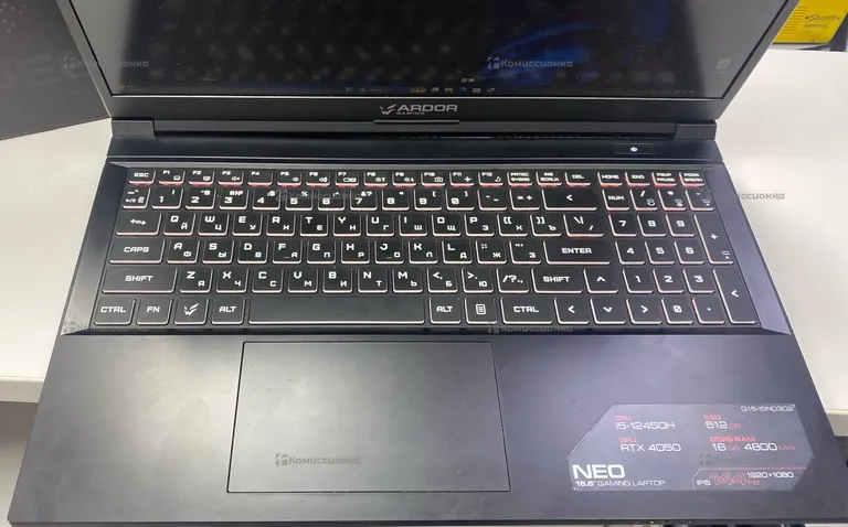 Ноутбук ARDOR GAMING G15 i5-12450H/RTX4050/16RAM