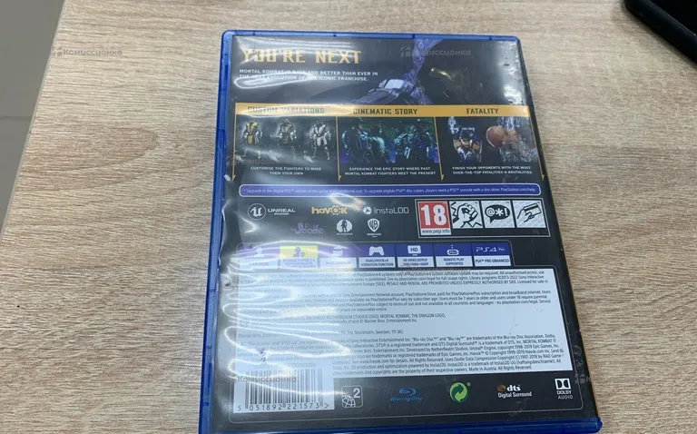 PS4. mortal kombat 11