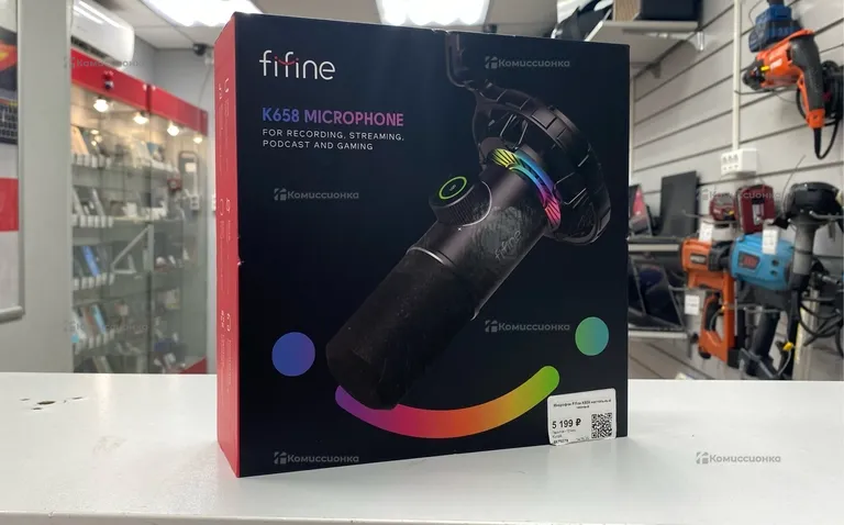 Микрофон Fifine K658 подвесной черный