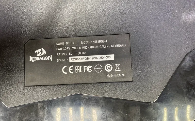 Клавиатура  RedDragon K551RGB-1