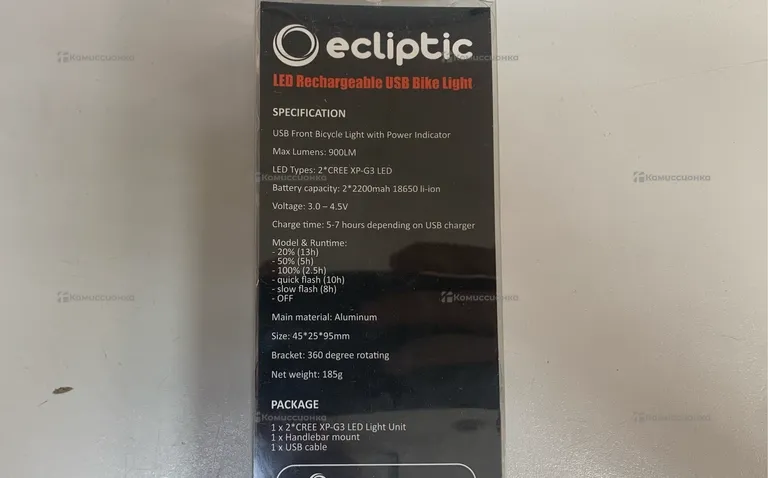 Фонарь для велосипеда ecliptic access