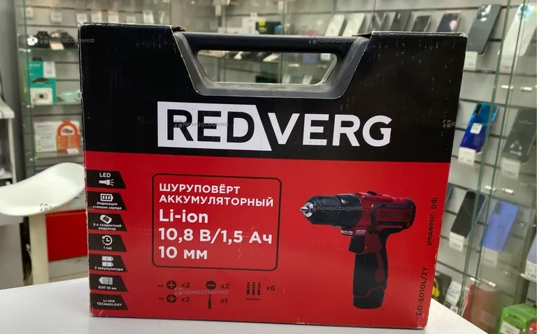 Дрель-шуруповерт RedVerg RD-SD10L/2