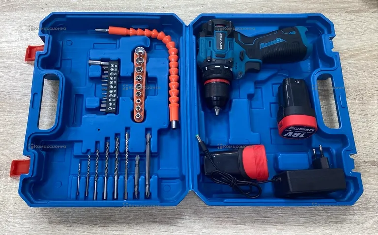 Шуруповерт бесщеточный баночный Gramis 18V