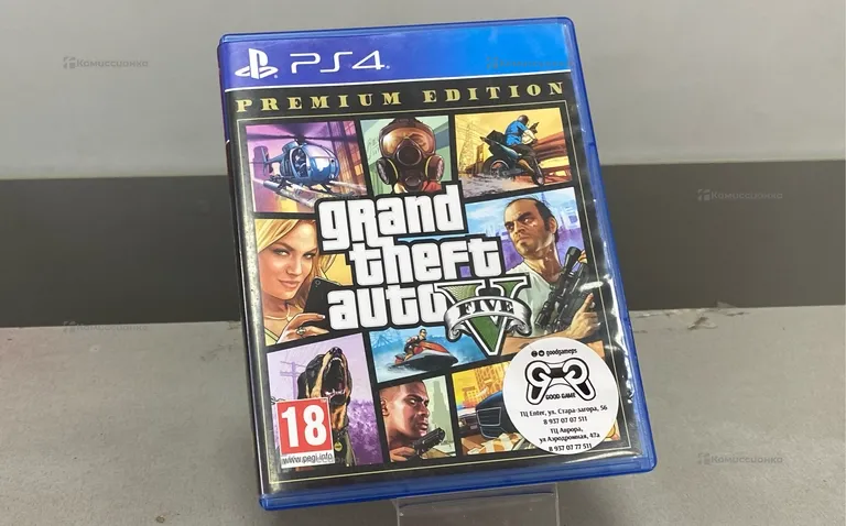 Диск GTA 5 PS4.
