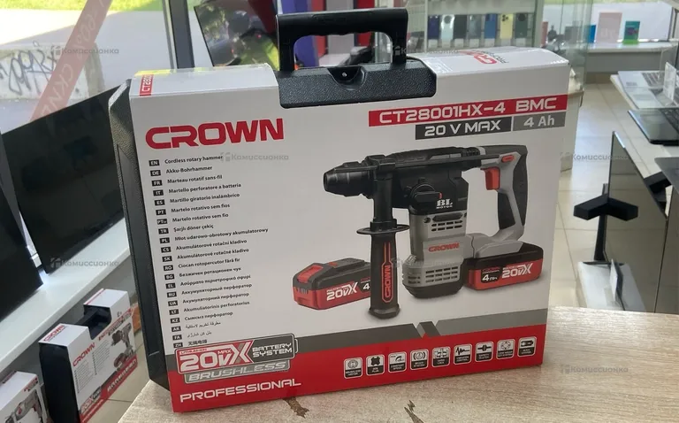 Аккумуляторный перфоратор CROWN CT28001HX-4 BMC