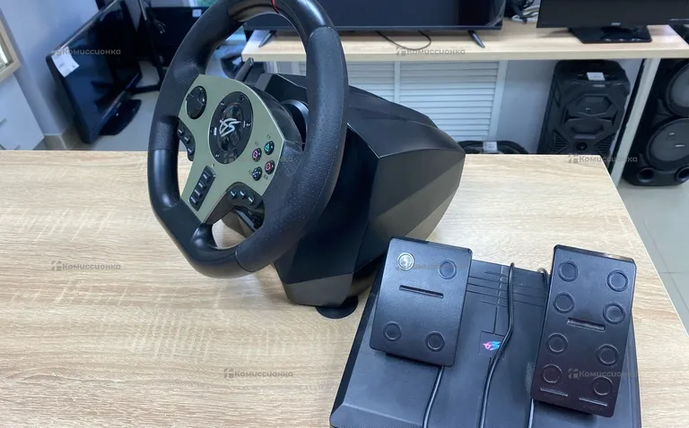 Руль игровой с педалями Dexp Wheelman Pro