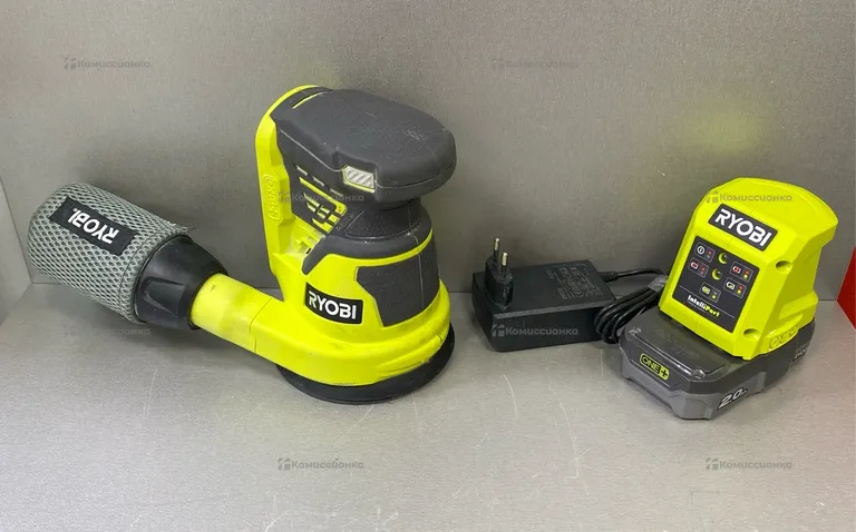 Эксцентриковая шлифмашина Ryobi R18ROS + З/У + АКБ
