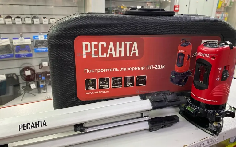 Лазерный нивелир Ресанта ПЛ-2ШК