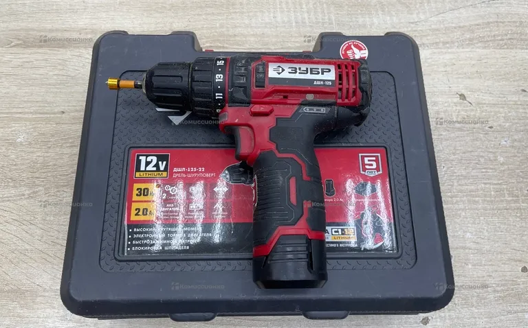 Дрель-шуруповерт ЗУБР ДШЛ-125-22