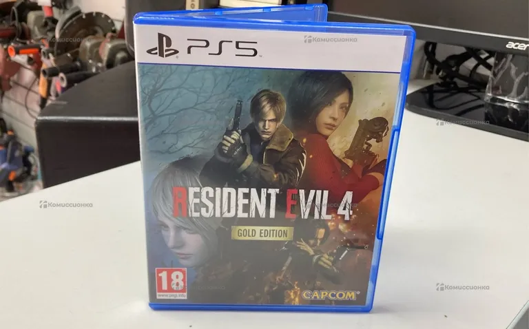 PS5 диск resident evil 4 gold edition