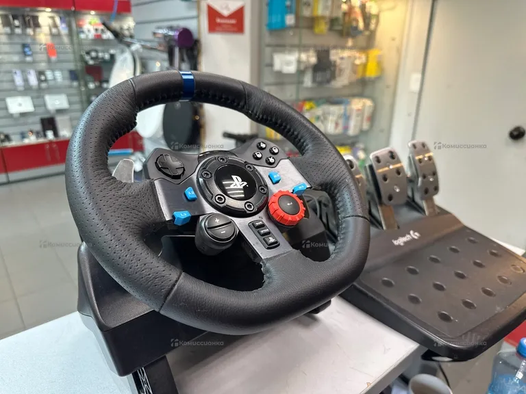 Руль Logitech G29 черный с педалями