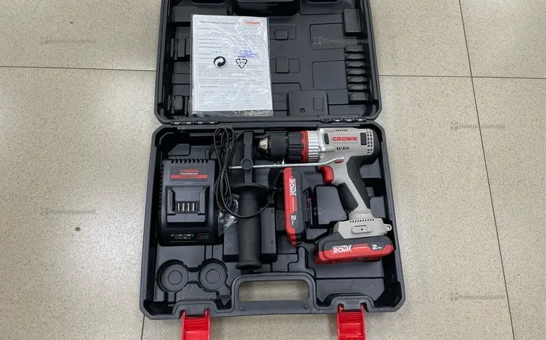 Аккумуляторный шуруповерт CROWN BL CT21090HMX-2 BMC