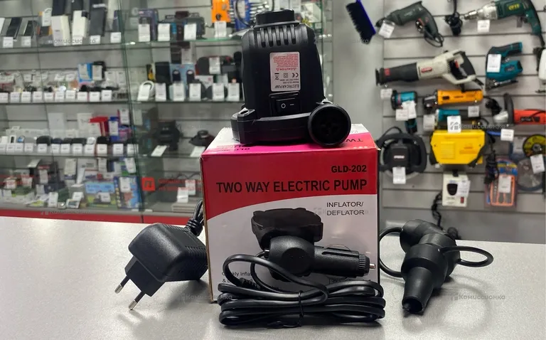 Насос для матраса Two way electric pump GLD-202 ц
