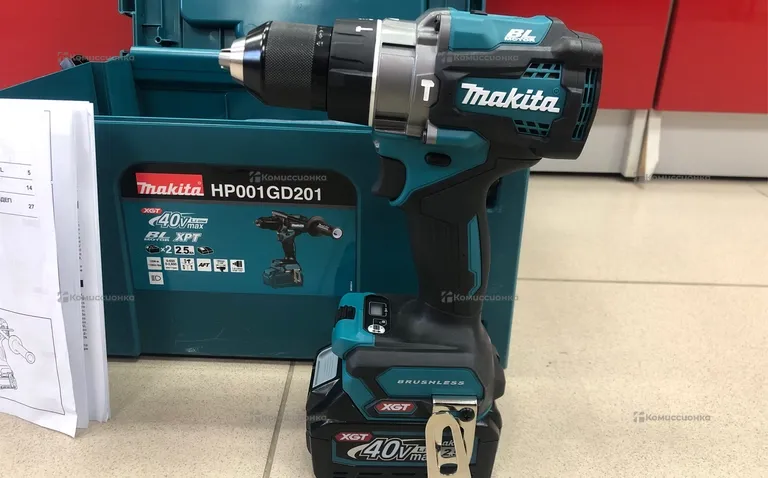 Дрель шуруповерт MAKITA HP001GD201(ориг)