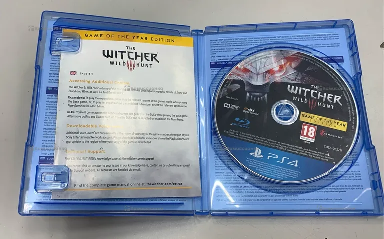 PS4. диск the witcher 3