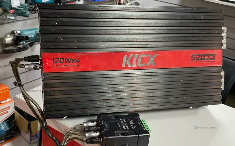 Усилитель  KICX 4.80A+ Преобразователь Aura