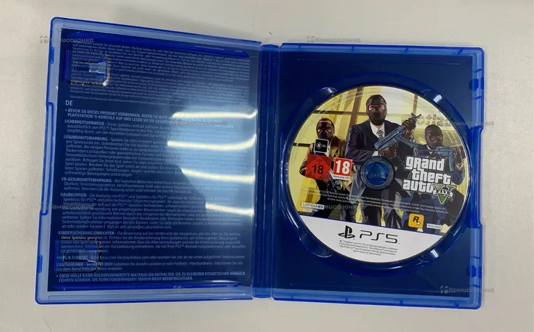 Диск PS5  grand theft Auto5