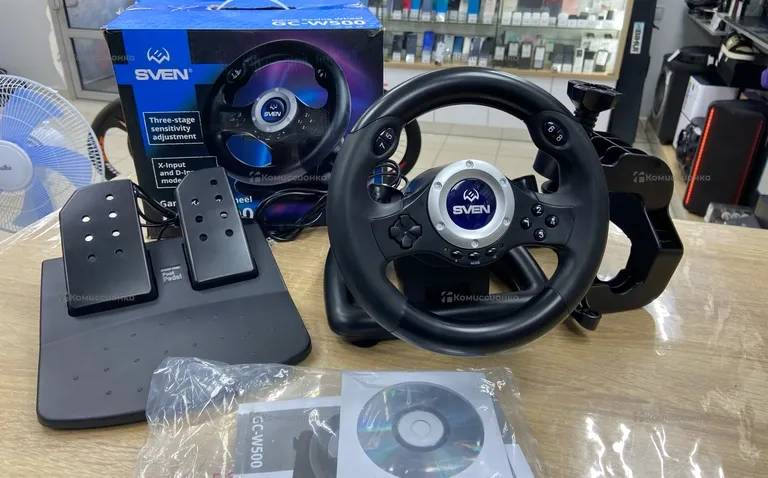 Игровой руль Sven GC-W500