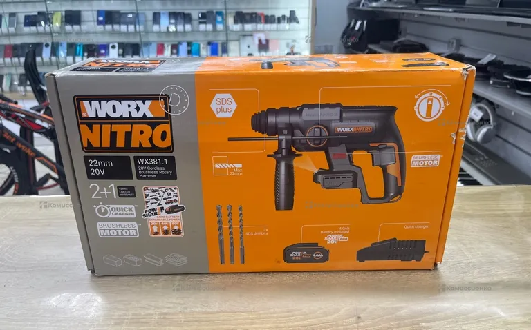 Перфоратор аккумуляторный Worx WX381.1