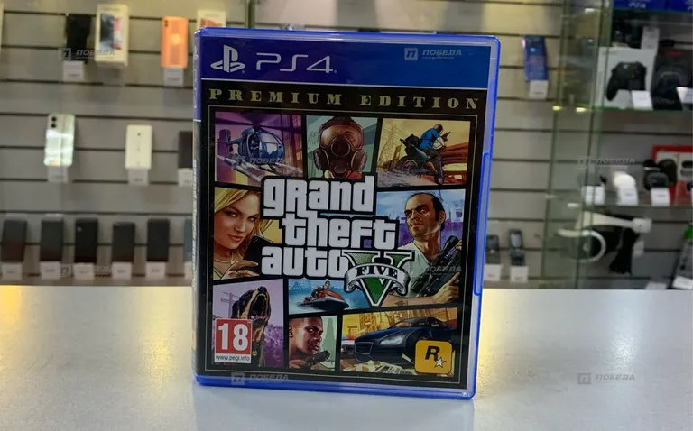 Диск для PS4. Диск Grand Theft Auto V Premium Edit