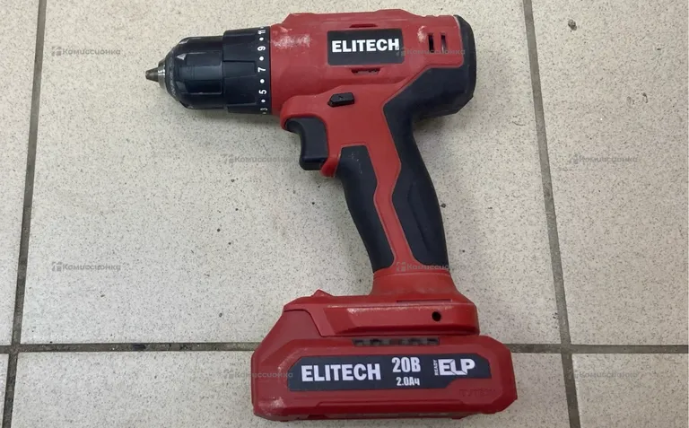 дрель шуруповерт Elitech  аккумуляторный ДА 20-2сл