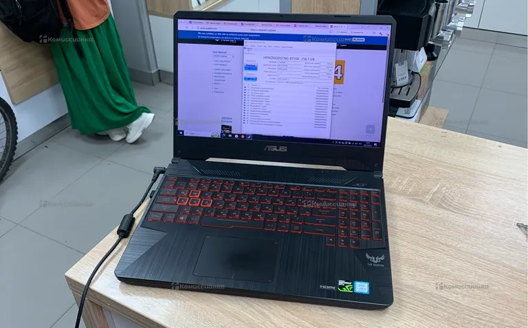 Ноутбук  ASUS TUG GAMING FX86F