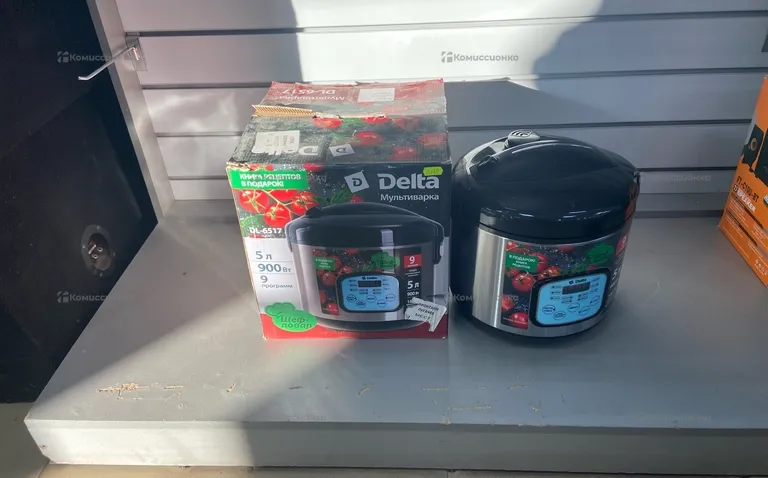 Мультиварка Delta DL-6517 900 Вт;5 л;(черный) электронное;антипригарное покрытие функция "Шеф-повар"