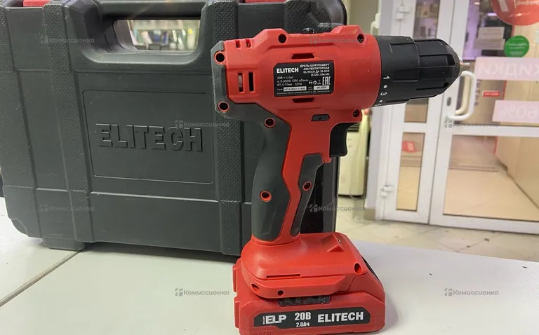 Дрель-Шуруповерт Elitech ДА 20-2СЛ