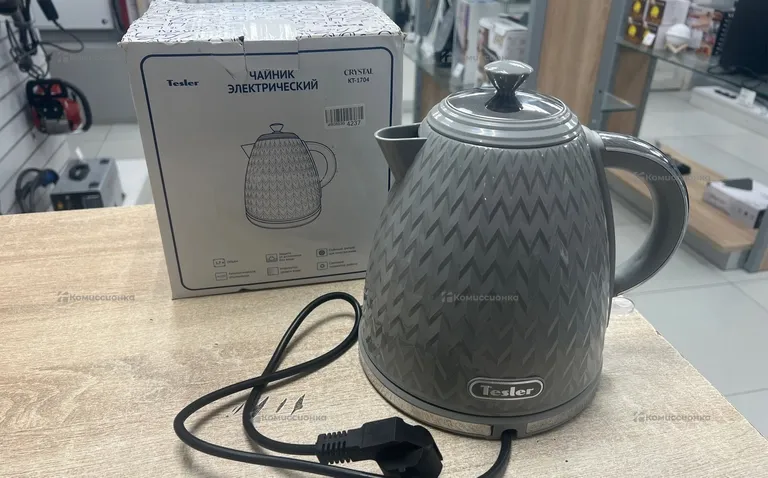 Чайник электрический TESLER KT-1704, 2200Вт, серый