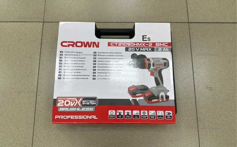 Аккумуляторный шуруповерт CROWN BL CT21090HMX-2 BMC