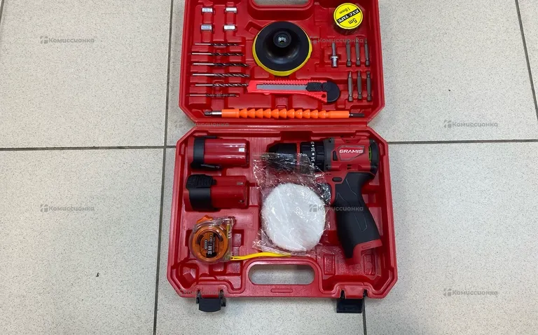 Бесщеточный шуруповерт Gramis 18v красный