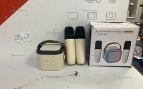 Купить Беспроводная портативная караоке колонка с микрофонами Bluetooth колонка с led подсветкой б/у , в Набережные Челны Цена:450рублей