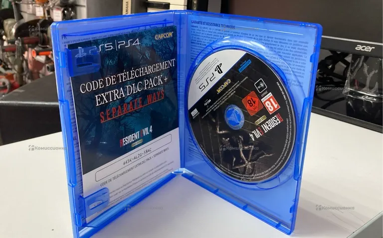 PS5 диск resident evil 4 gold edition