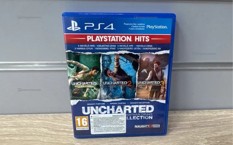 PS4. Диск Uncharted 1-2-3