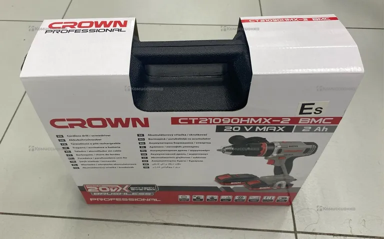 Аккумуляторный шуруповерт CROWN BL CT21090HMX-2 BMC