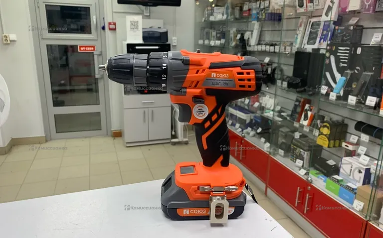 ДШС-18К Дрель аккумуляторная СОЮЗ 18 В, 1BatterySystem, 2 акк. 2 Ач, кейс 5
