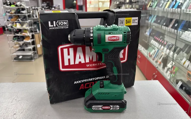 Дрель-шуруповерт аккумуляторная Hammer ACD18BL 216-025