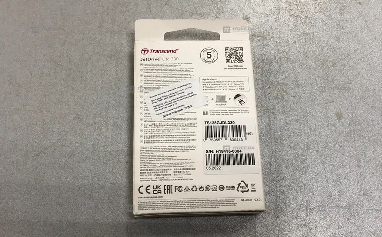 Карта памяти Transcend JetDrive Lite 330 128Gb Mac