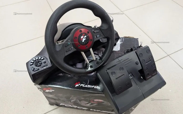 PS4. игровой руль с педалями Force Wheel