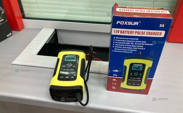 FoxSur 12V Battery-Charger