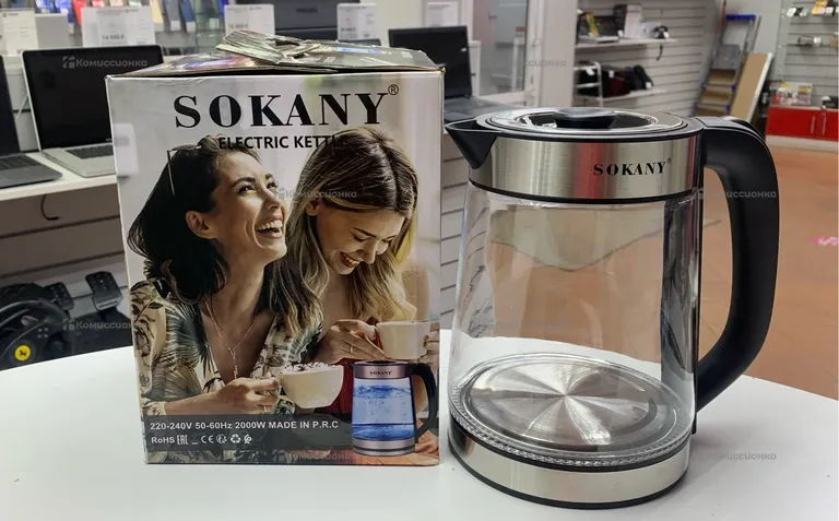 Чайник электрический Sokany sh-1070 стекло