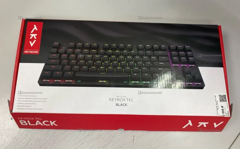 Клавиатура  Red Square TKL,USB Type-A,черный