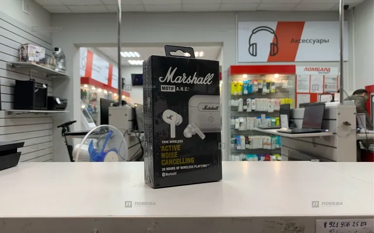 Наушники Marshall motiv anc white