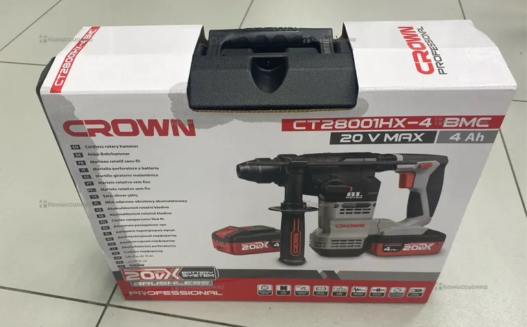Аккумуляторный перфоратор CROWN CT28001HX-4 BMC