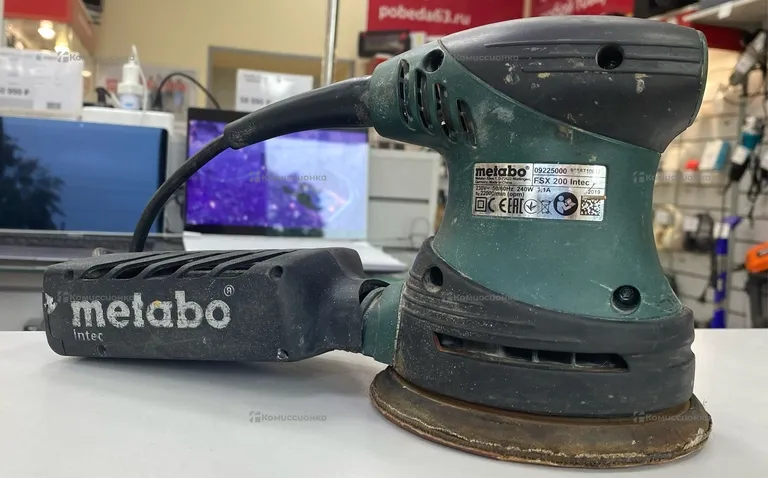 Эксцентриковая шлифмашина metabo FSX 200 Intec