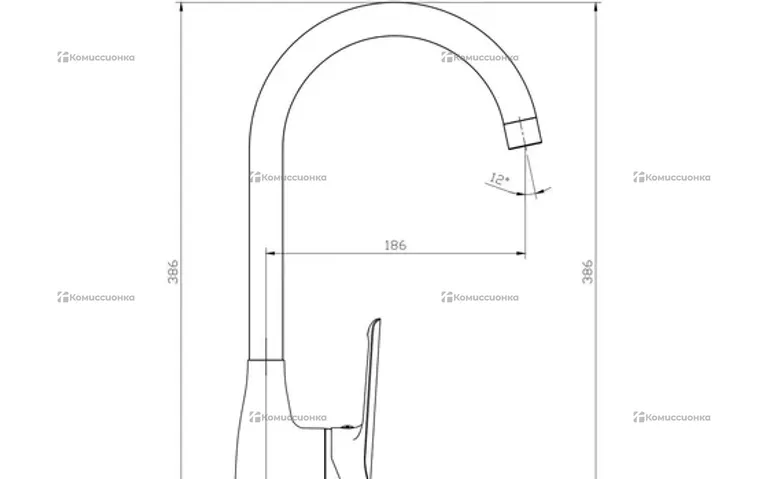 Смеситель Esko Lagos для кухни LG 519